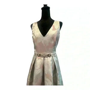 HIGH LOW SATIN DRESS IN SIZE 6